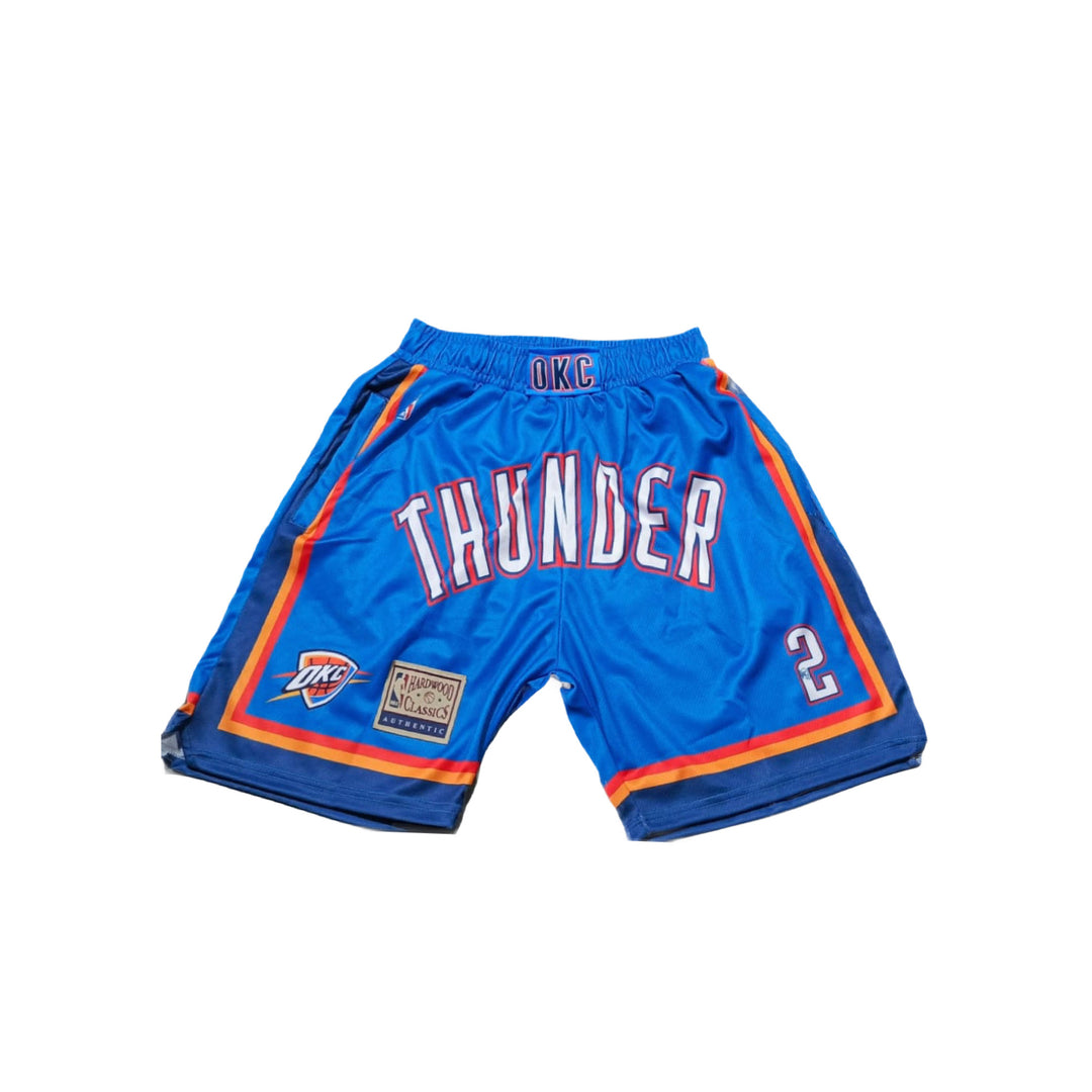 FC OKC Thunder Shorts ON Court- Hardwood Classics