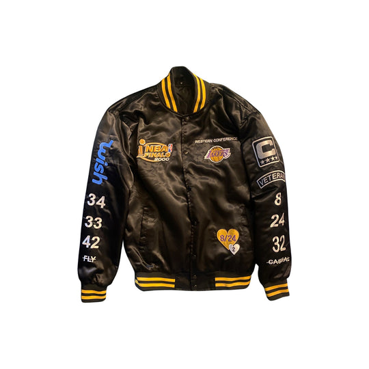 “FLY CASUAL” Lakers Championship Commemorative BOMBER JACKET (BLACK)