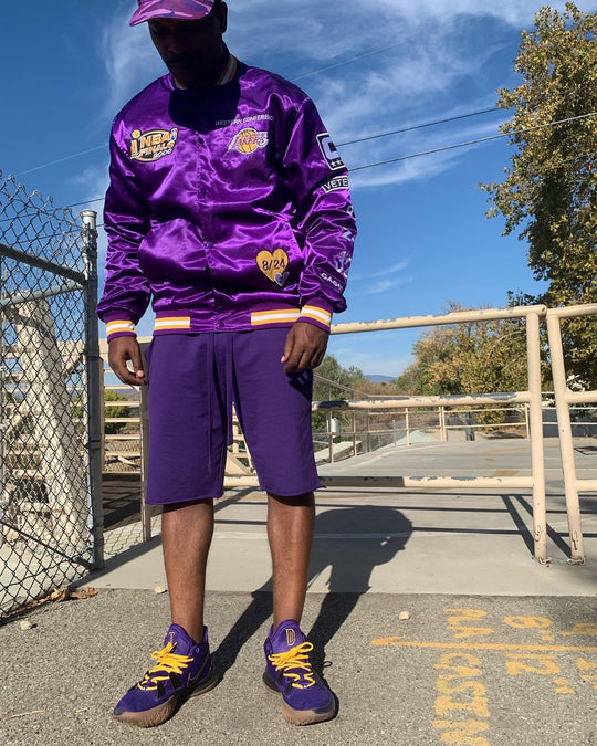 “FLY CASUAL” Lakers Championship Commemorative BOMBER JACKET