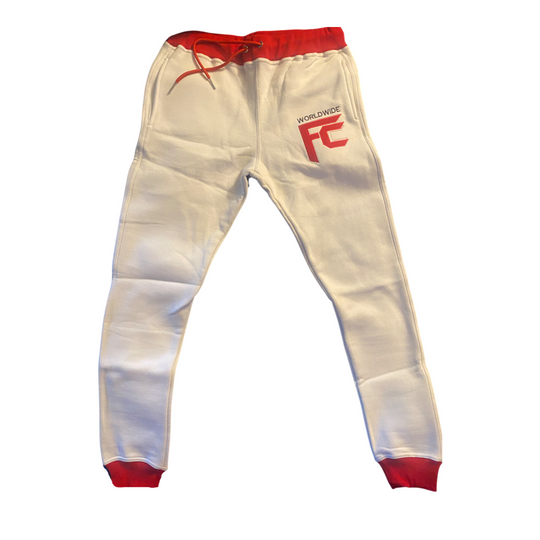 CROSS COLORED SWEATS  BLACK/WHITE/RED