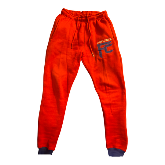 CROSS COLORED SWEATS  RED/BLUE/YELLOW