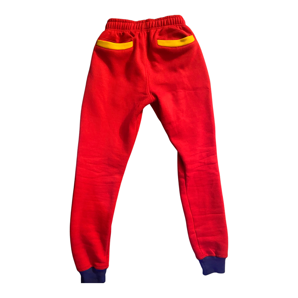 CROSS COLORED SWEATS  RED/BLUE/YELLOW