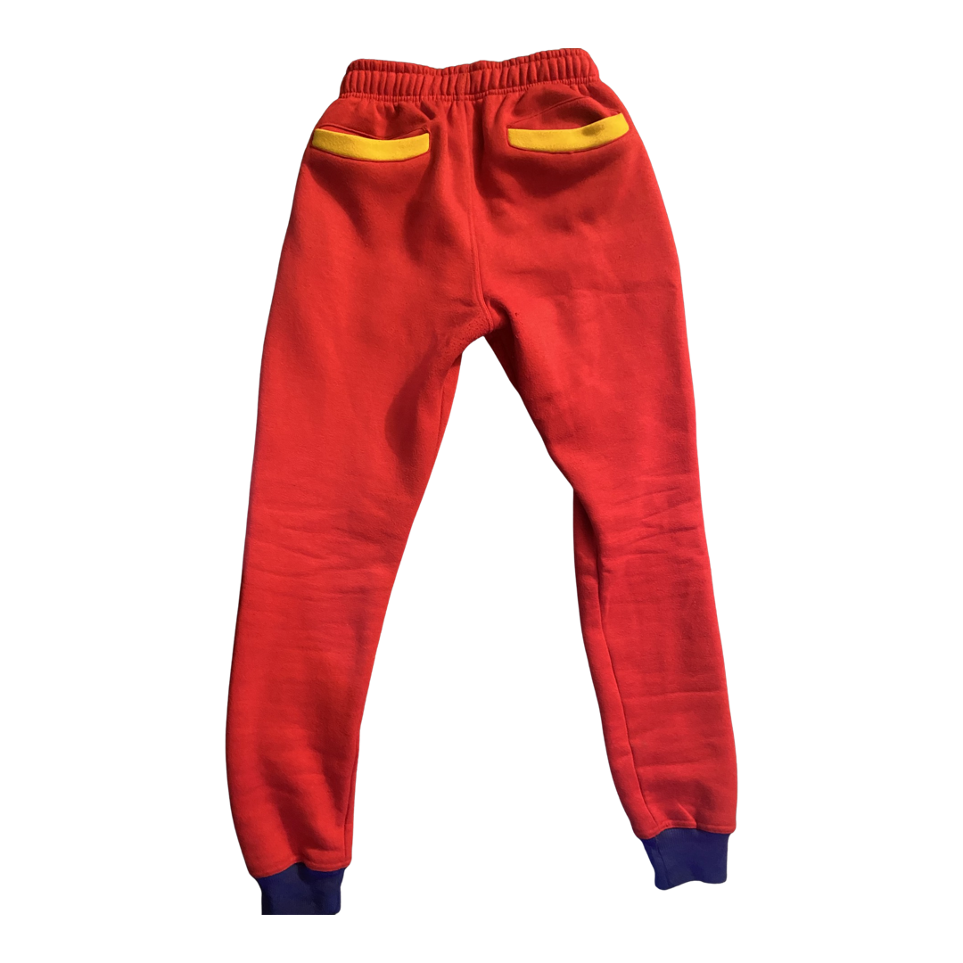 CROSS COLORED SWEATS  RED/BLUE/YELLOW